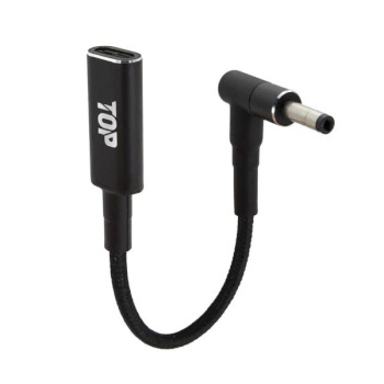 C타입 to DC 4.0x1.7 노트북 100W 충전 젠더 15cm