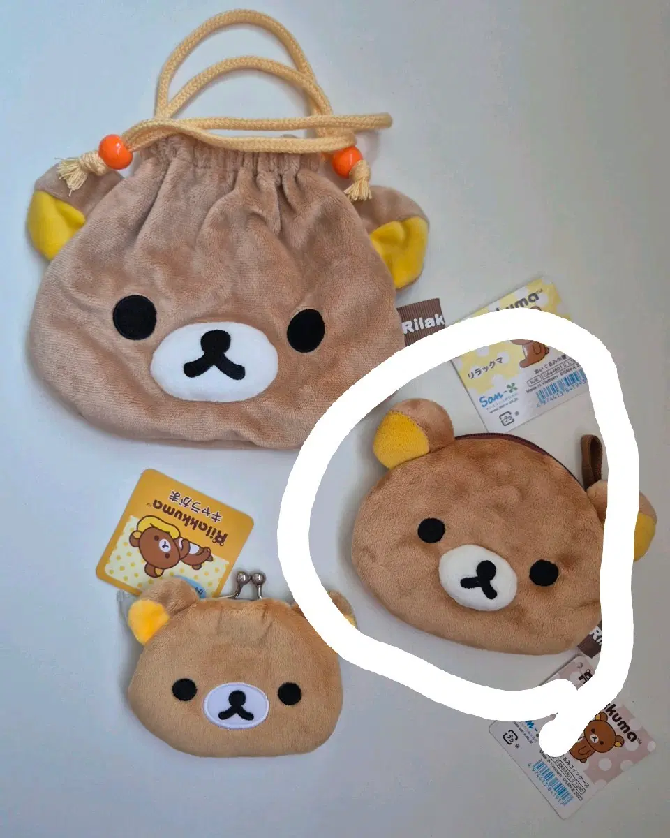 리락쿠마 카드지갑 파우치 미사용 택O