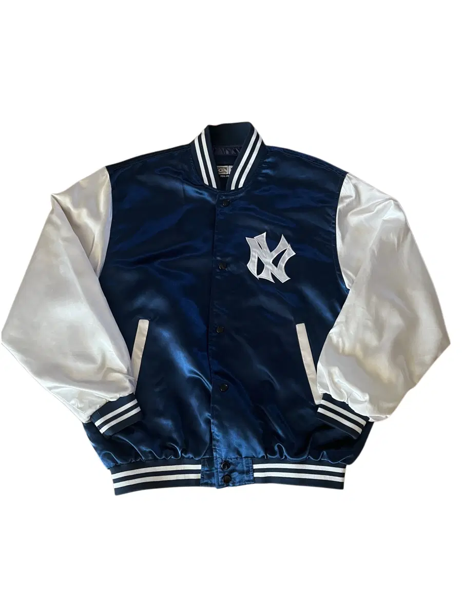 [희귀/XL] G-III MLB 양키스 쿠퍼스타운 1952 월드시리즈 사틴 바시티자켓