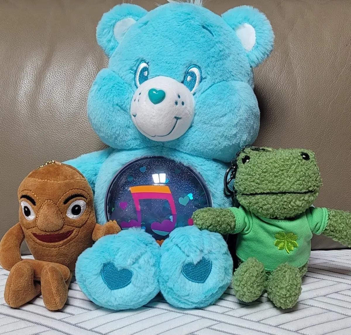 케어베어 27cm 블루 곰인형 + 키링인형 2종(새상품)