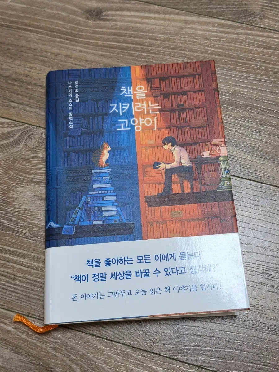 책을 지키려는 고양이 소설책