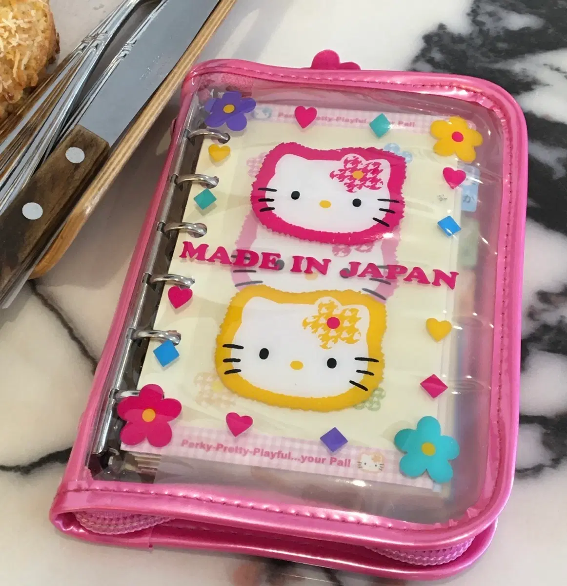고전 키티 카오하나 6공 다이어리 바인더