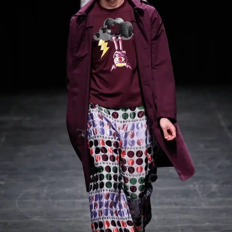 월터 반 베이렌동크WALTER VAN BEIRENDONCK RAYGUN RTD COAT 퍼플