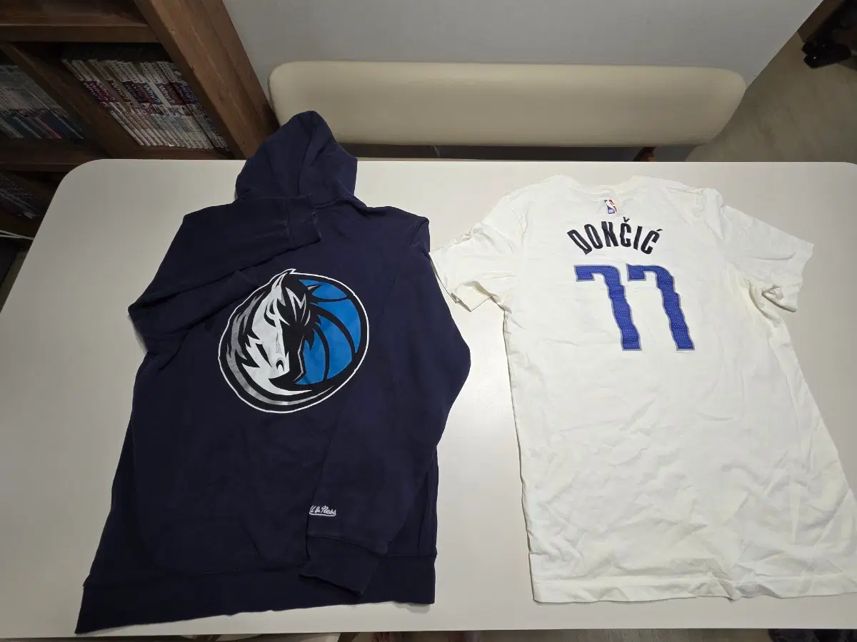 NBA 댈러스 매버릭스 후드,반팔티 세트 돈치치