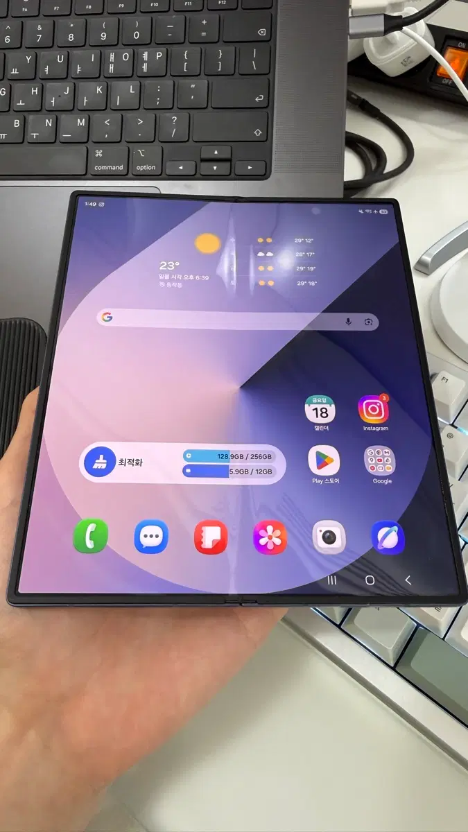 갤럭시 폴드6 네이비 256GB S급