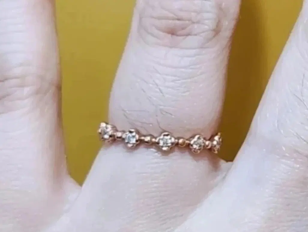 14k 장미디테일 반지 9호