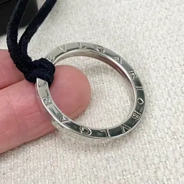 ブルガリ シルバー ネックレス兼 ペンダント キーリングスターリング シルバー