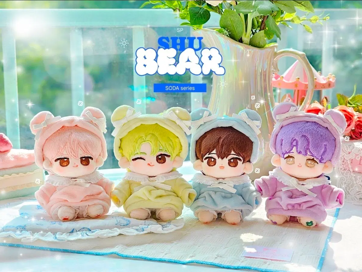 무속성 10cm 인형옷 슈베어 sp 소다시리즈 메론소다 베리소다 핑크 그린