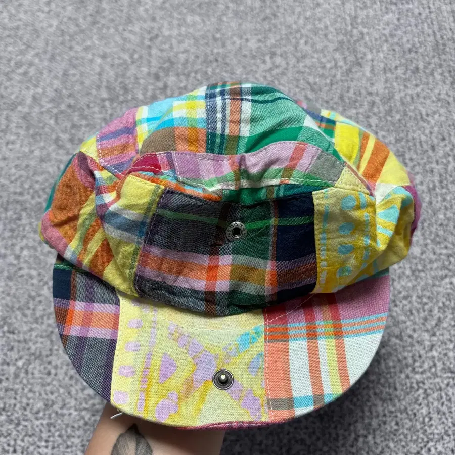 L/XL 폴로랄프로렌 빈티지 마드라스 패치워크 캡 0919