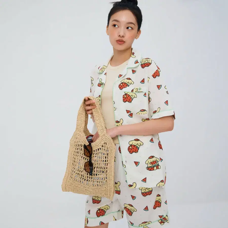 새상품)스파오 폼폼푸린 반팔 파자마(L)