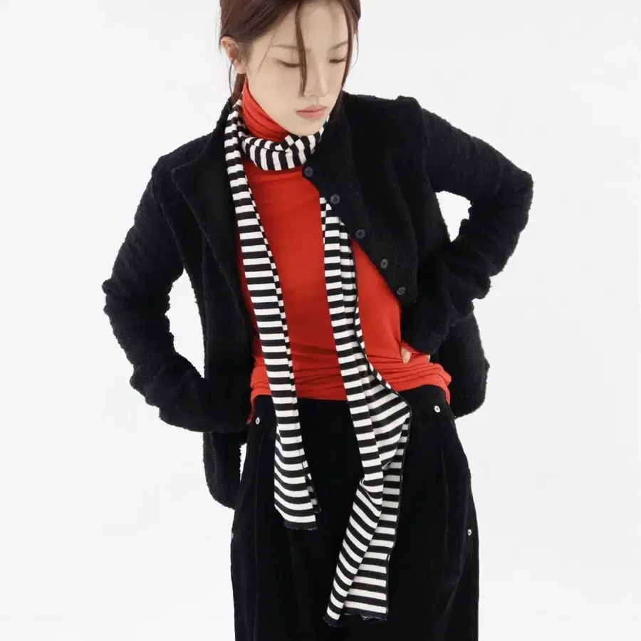 [모드니치] Thin muffler 머플러 블랙