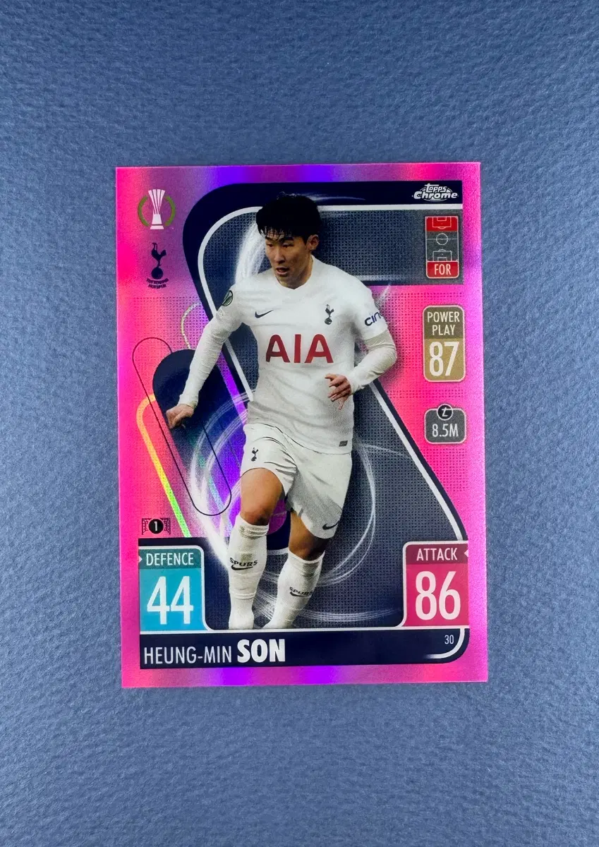 2021-22 Topps Match Attax Chrome UEFA Club Competitions 손흥민 Pink Parallel 199장 한정