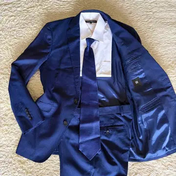 새상품급 SUIT SELECT 스트라이프 셋업 네이비 175A6