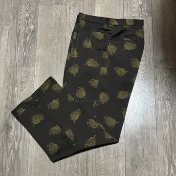 [ 본인기 ] DRIES VAN NOTEN 올 패턴 팬츠 48 다크 그린
