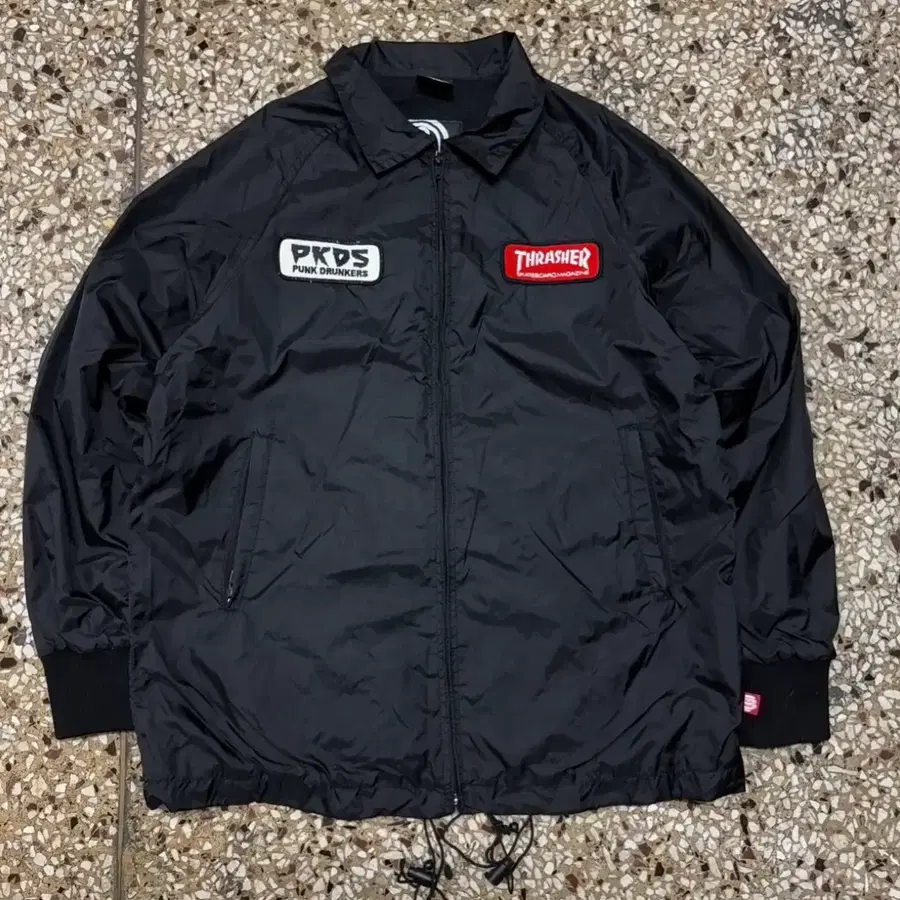 [M] Trasher X Punk Drunkers 나일론 코치자켓