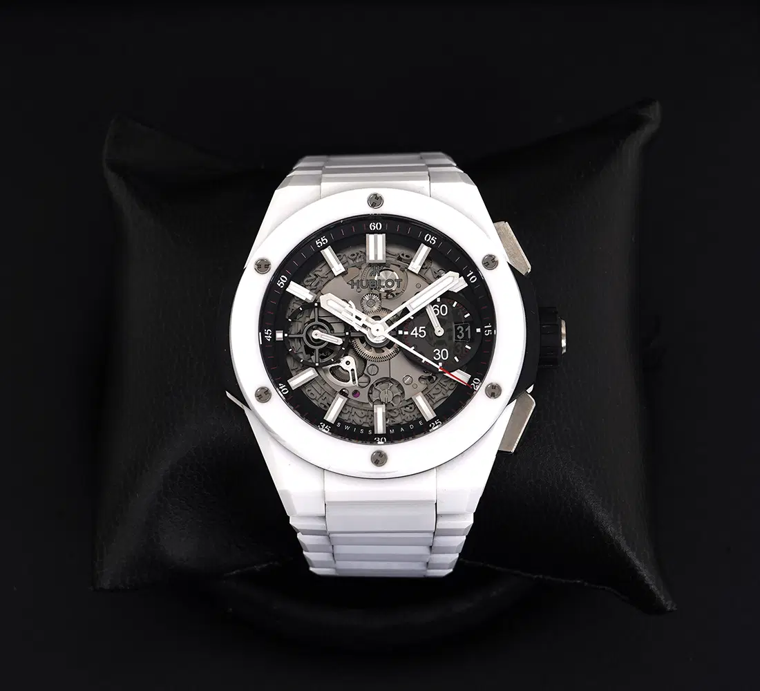 [중고명품] 위블로 빅뱅 유니코 인테그랄 세라믹 화이트 42mm 451.HX.1123.HX (21년식)