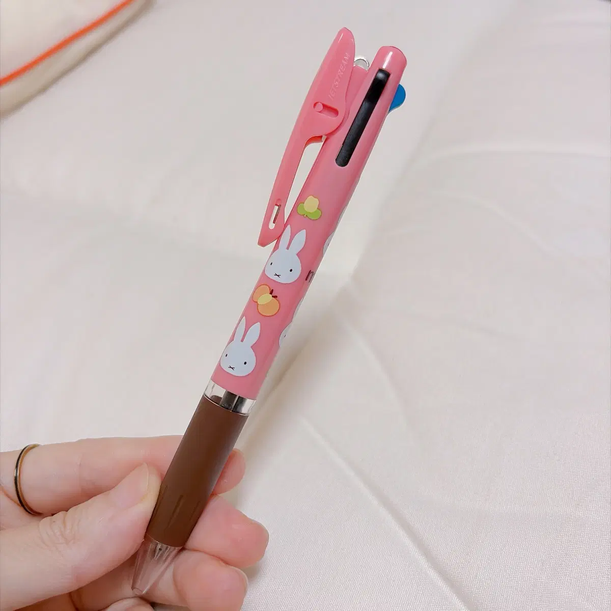 미피 핑크 제트스트림 3색 볼펜 0.5mm 일본 미사용