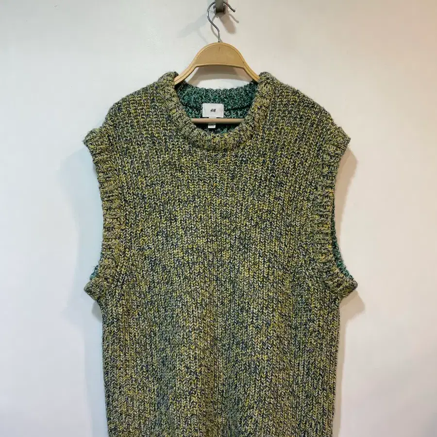 H&M 오버사이즈 청키 니트 베스트 L