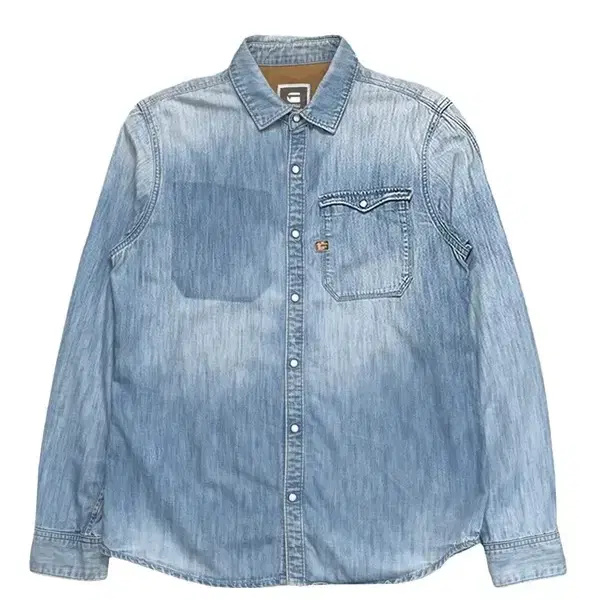 G-STAR RAW 빈티지 워시드 데님셔츠 L