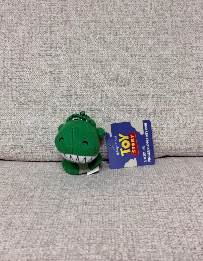 토이스토리 핑거퍼펫 렉스 키링 인형 가방고리