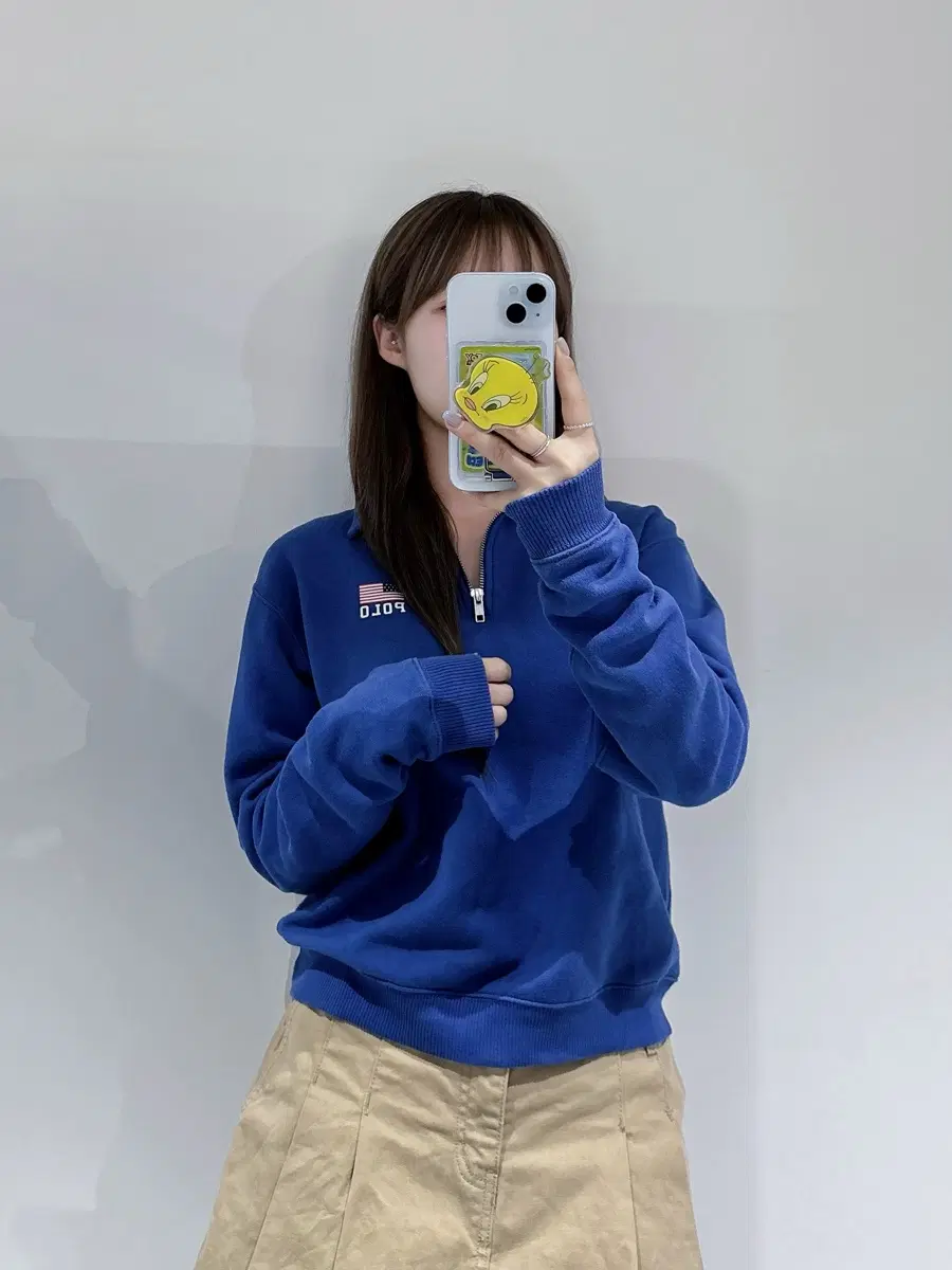 폴로랄프로렌 qr 성조기 맨투맨