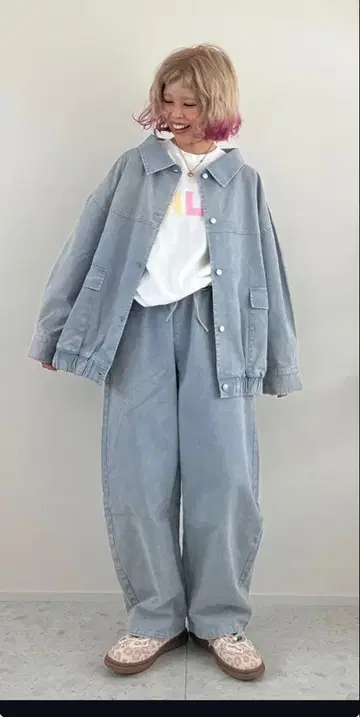 데님 자켓 팬츠 셋업 시마무라 x ayano