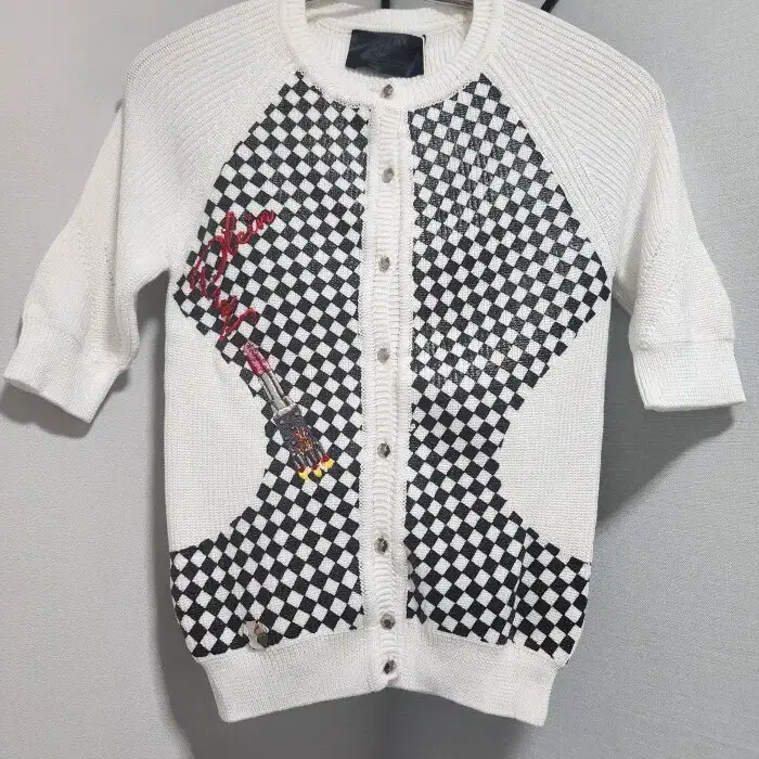 philipp plein rhinestone embellished lipstick rocket cardigan