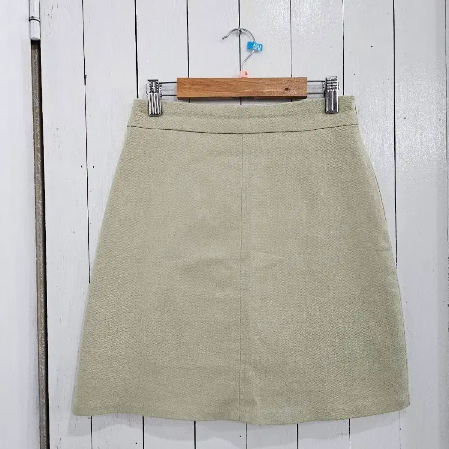 ROSEE BONBON 여성 미니스커트 S 연카키 A라인 치마 봄 가을 간절기 스커트(B2204)