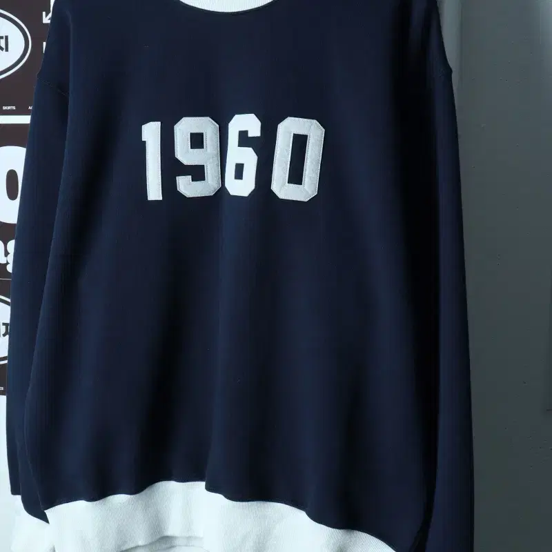 (XL-2XL) 유니폼브릿지 맨투맨 티셔츠 빅사이즈 네이비-H39734