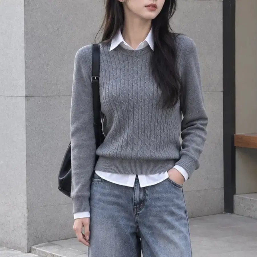 브룩스브라더스 케이블 니트