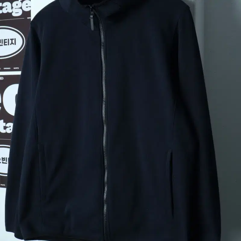 (L-XL) 유니클로 후드집업 기능성 기모 네이비-H39759