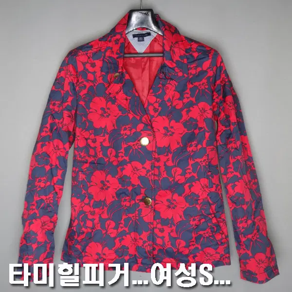 타미힐피거/여성90-95/춘추용꽃무늬두버튼마이콤비자켓/5296/달순구제187