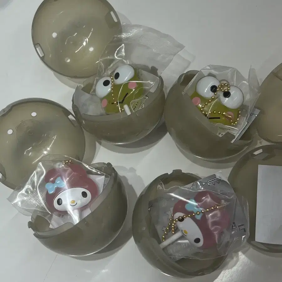 교환가능)산리오 캐릭터즈 컬러풀 캔디 키링 케로케로피 마이멜로디