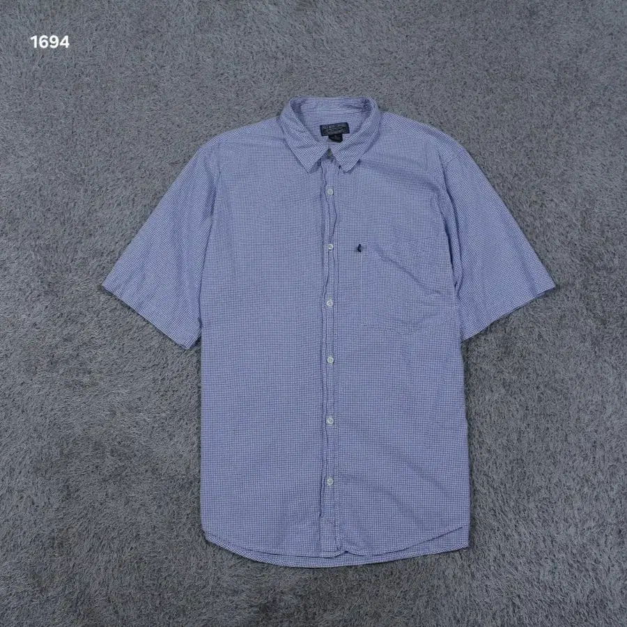 00s 폴로 진스 체크 반팔 셔츠 XL