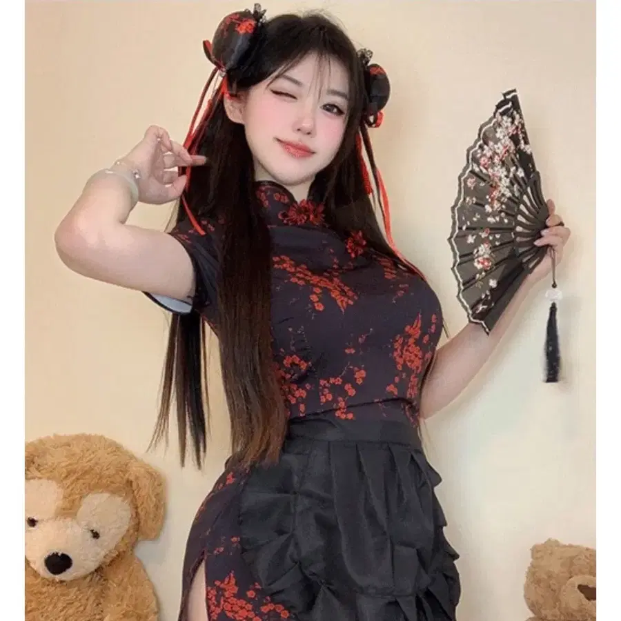 치파오 춘리 졸사 대여합니다