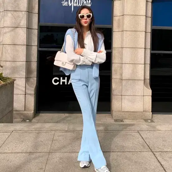 칙스라벨 슬랙스 (새상품) 로니엘 라플라 아상블라주 마이아이코 더로랑 브론 시에 하와 프레쉬라벨