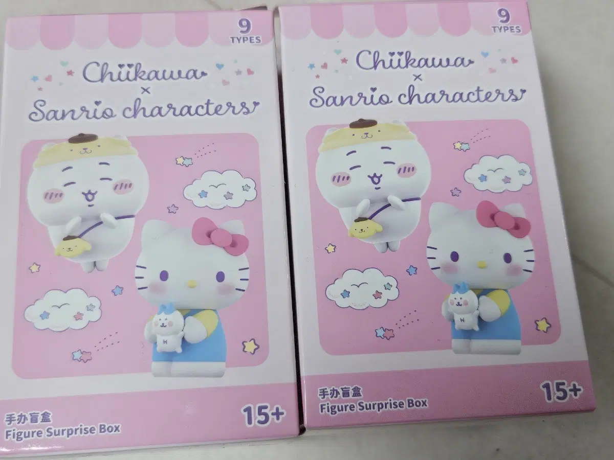 산리오 먼작귀 콜라보 피규어 (헬로키티, 치이카와)