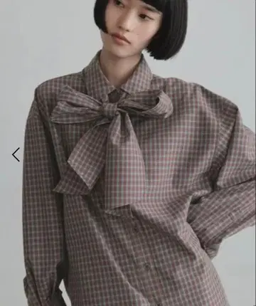 로리즈팜 모듬 빅 보타이 블라우스
