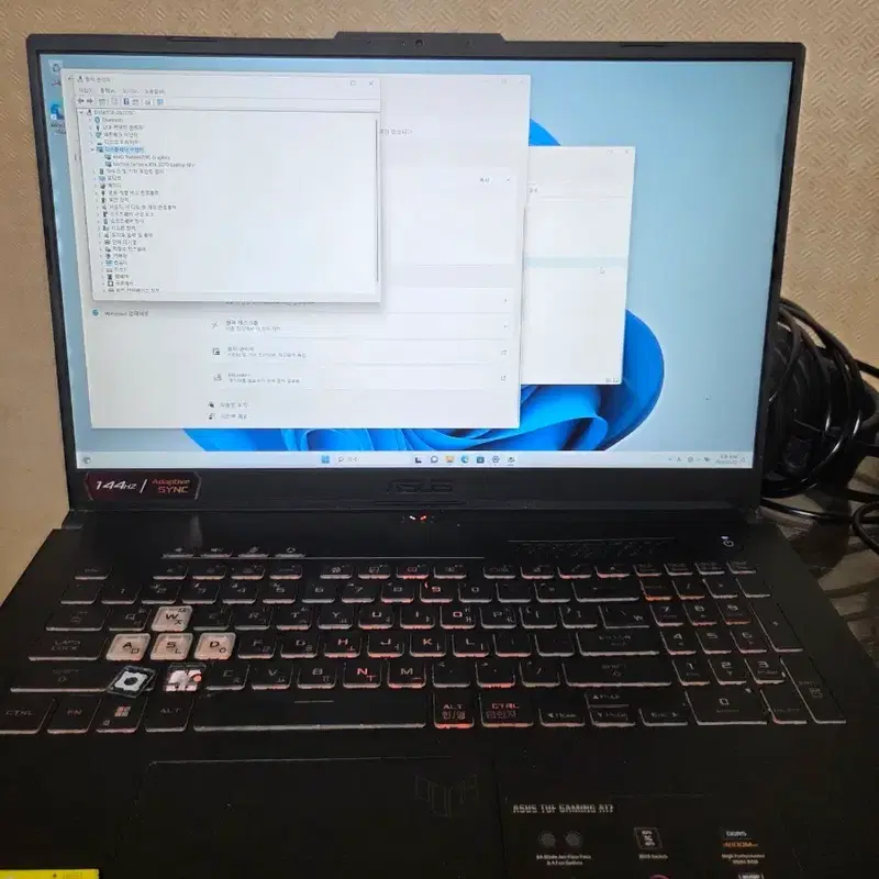 급처) ASUS TUF Gaming F17 17인치 RTX 3070 게이밍 노트북 RAM32GB SSD1TB