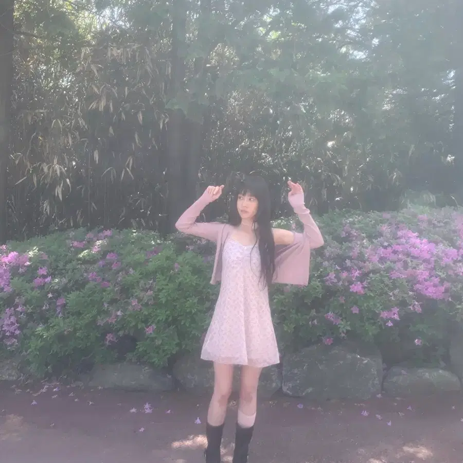 팜므뮤즈 Jamie Shirring Slip Dress(Pink)