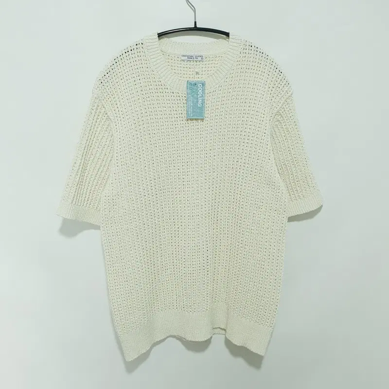 워셔블 그물 반팔 니트 XL_S2356