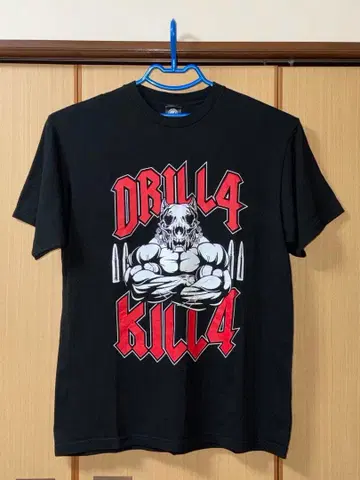 컨디션 최상! 신일본 프로레슬링 드리라 모로니 [ DRILLA KILLA ] T셔츠 XL