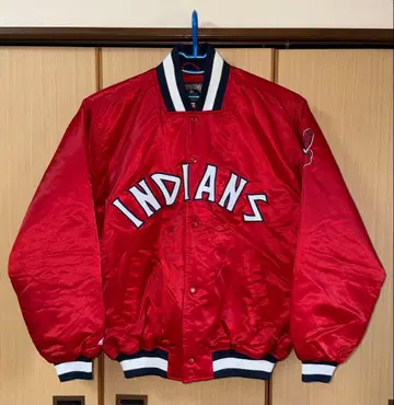 컨디션 최상! 마제스틱 MLB 클리브랜드 인디언스 나일론 바시티 자켓