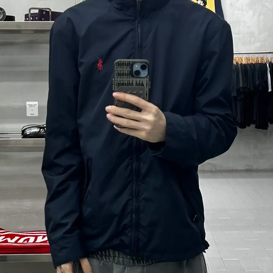 (L) 폴로 00s 랄프로렌 네이비 블루종 자켓