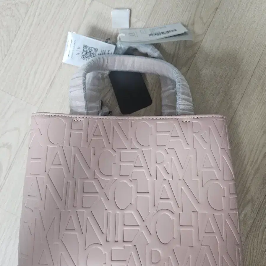 아르마니 익스체인지 핑크 토트백 새상품