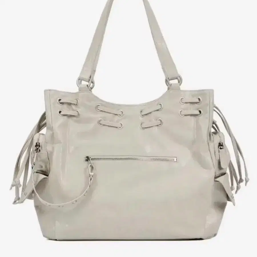 다이닛 Deinet new stud string big bag ash beige