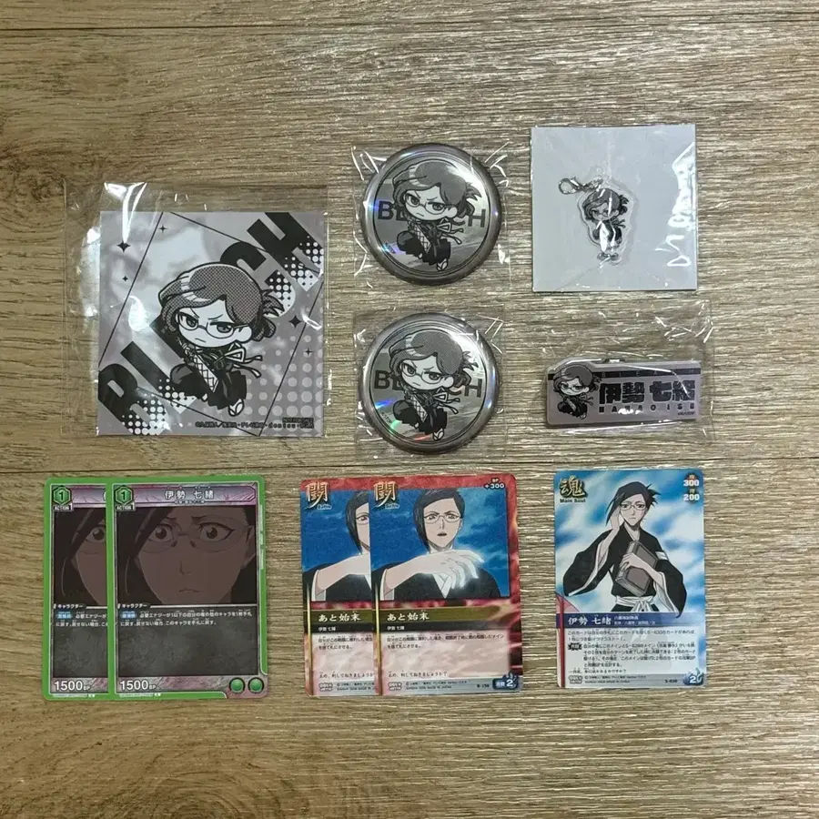 (일괄) 블리치 이세 나나오 모노컬러 굿즈 세트 + 고전 포토카드 세트