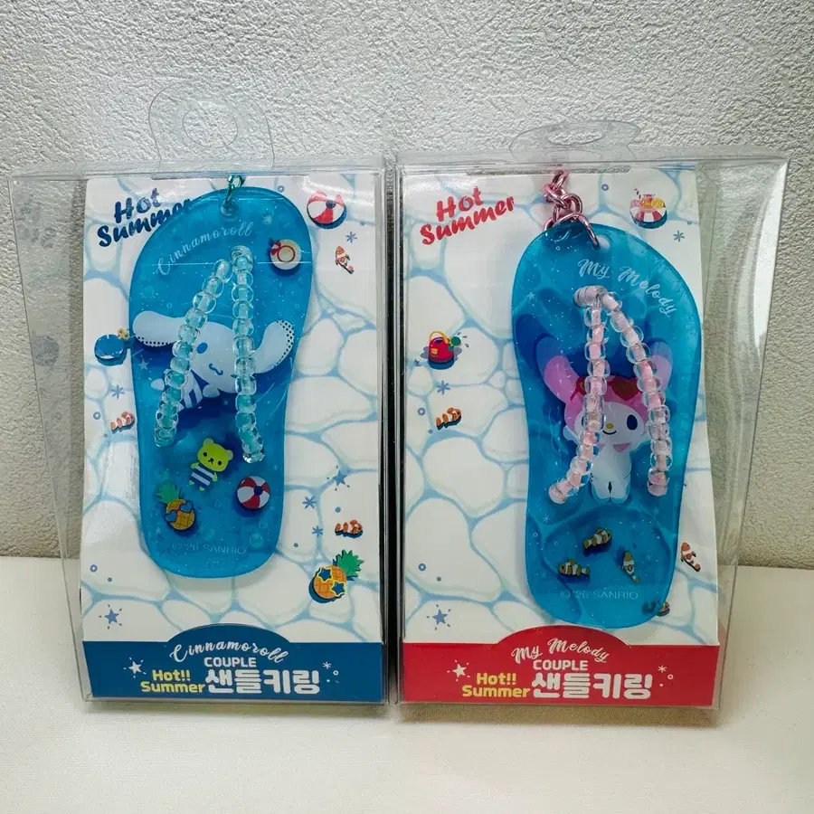 산리오 시나모롤 마이멜로디 커플 샌들 키링