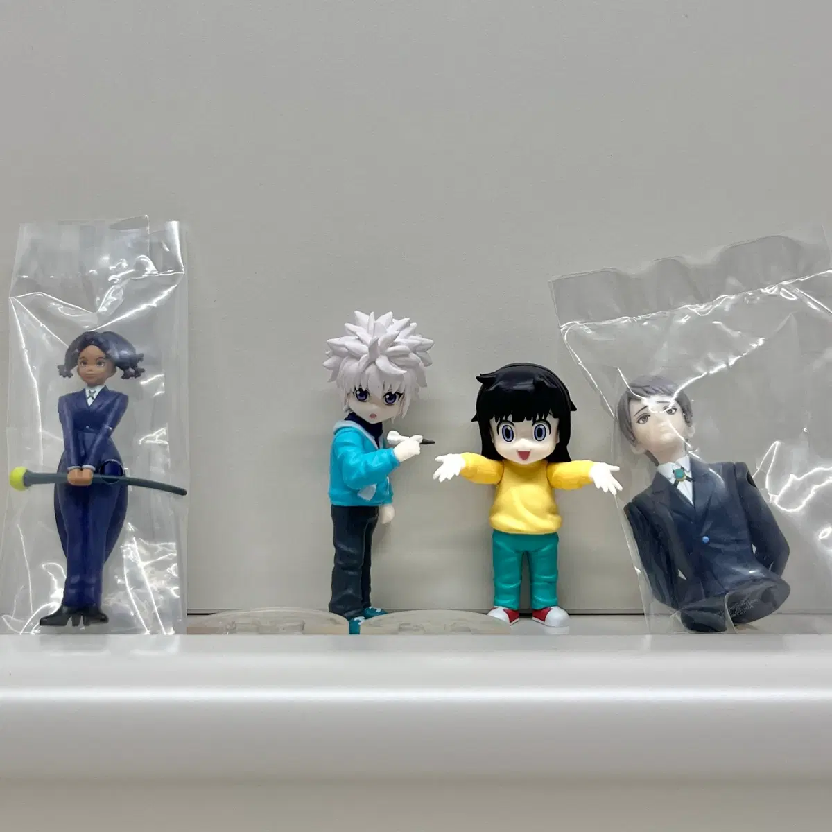 헌터헌터 키르아 아르카 조르딕가 카나리아 야스하 g상 데스크탑 마스코트 4종 4개 세트 일괄