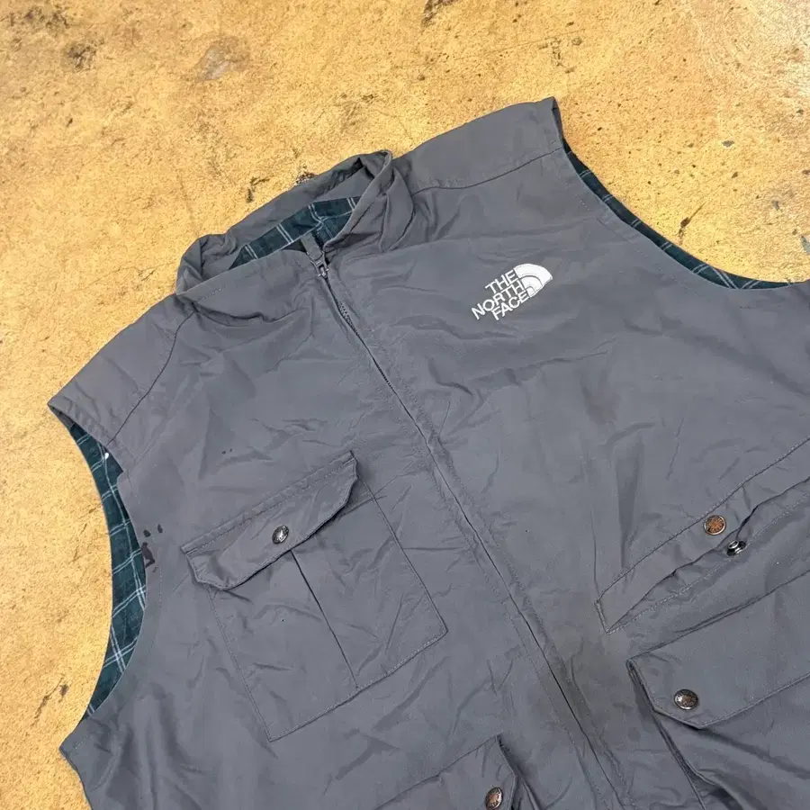 [정품/2XL] 노스페이스 조끼 베스트 그레이